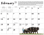 February 2023 Draft Horse Calendar grid