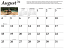 August 2024 Mule Calendar grid